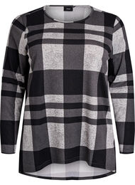 Pitkähihainen kuviollinen pusero, Harmaa