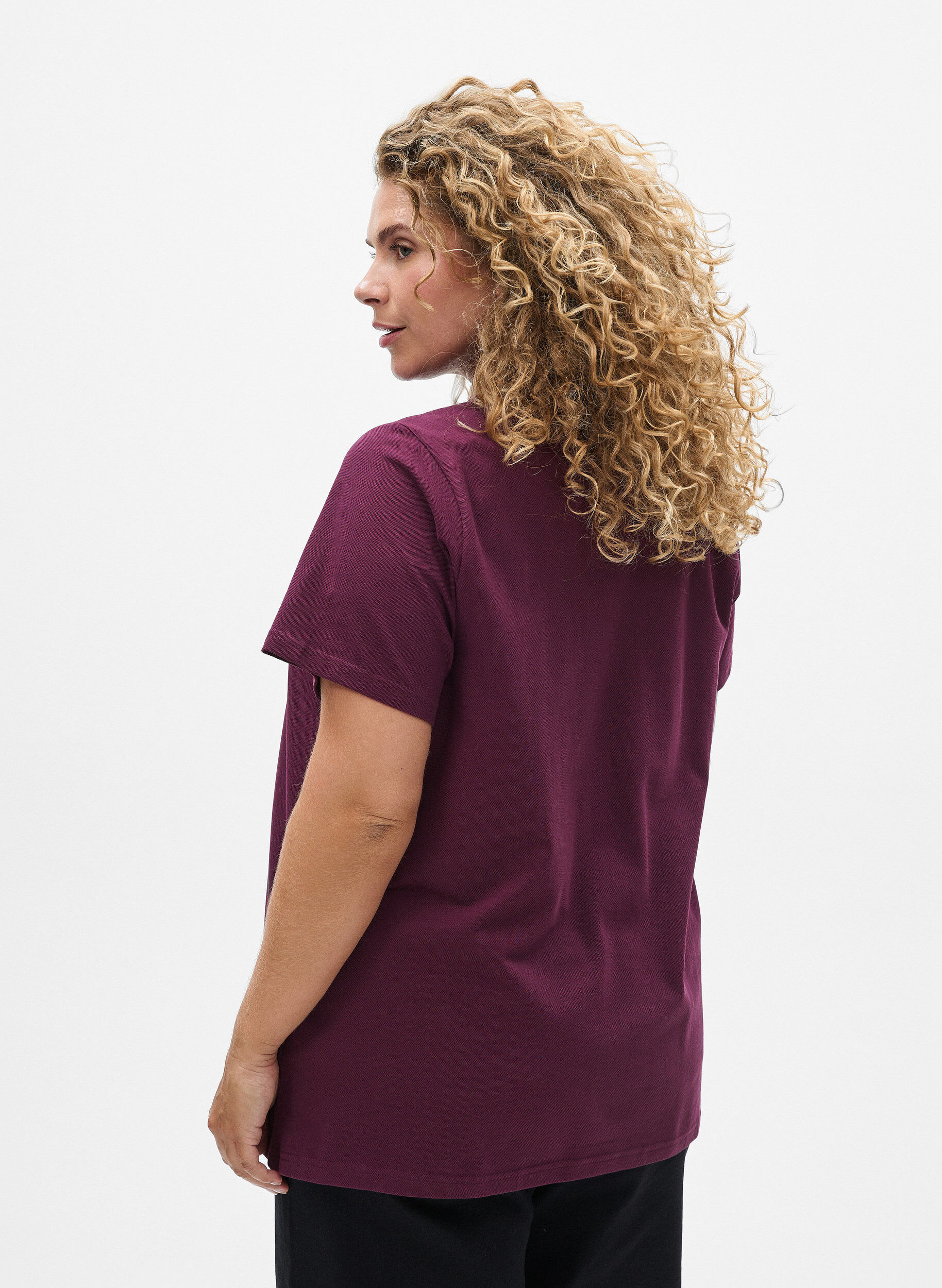 Zizzi FLASH - Lyhythihainen pikeepaita, Punainen, Model image number 2