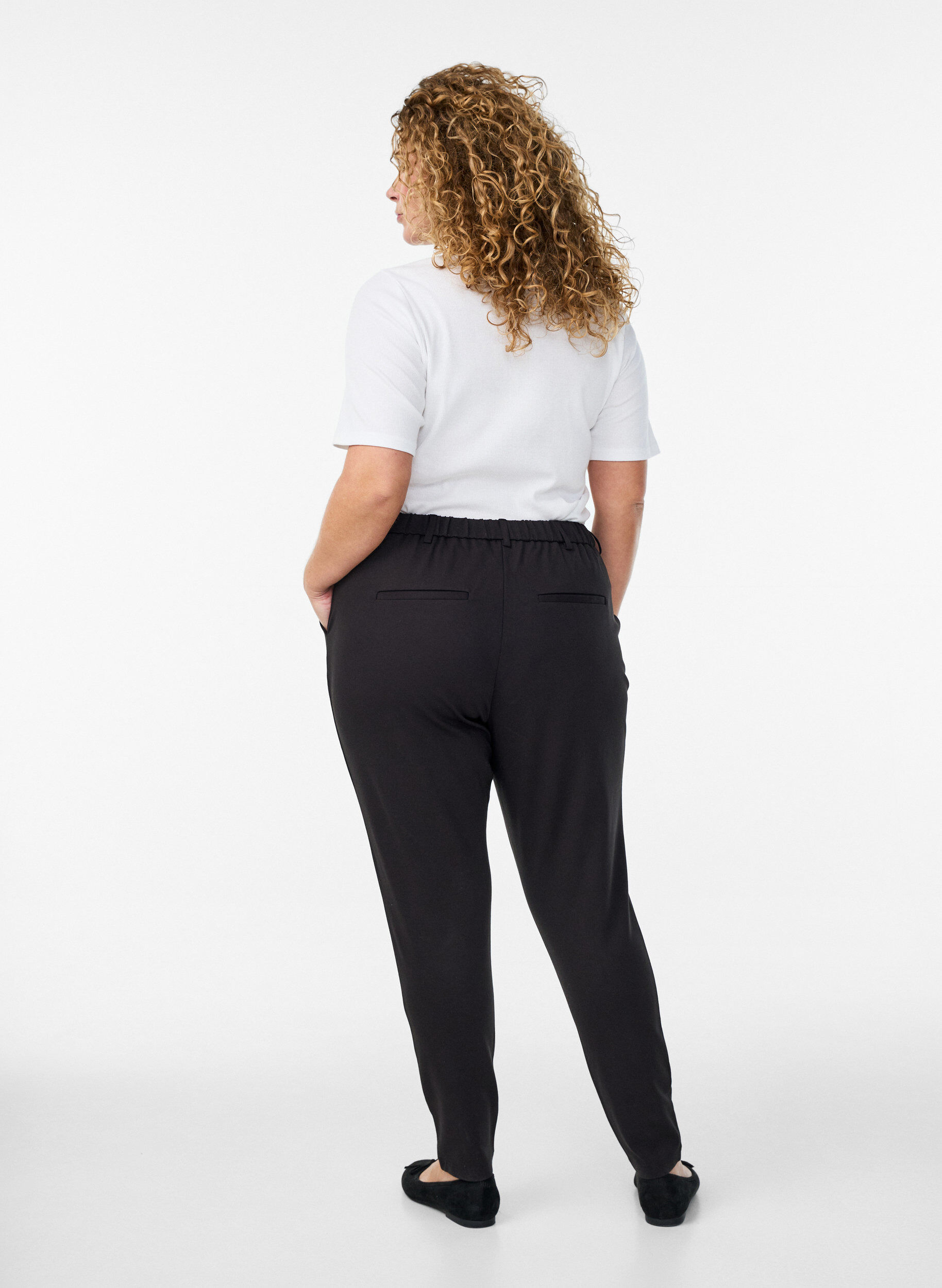 ZizziKropatut Maddison-housut , Musta, Model image number 1