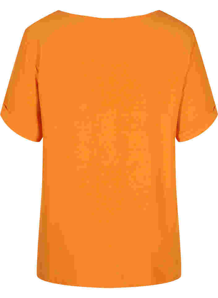Lyhythihainen viskoosipusero, Orange Peel, Packshot image number 1