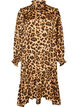 Mekko leopardikuosilla ja r&ouml;yhel&ouml;yksityiskohdilla, Ruskea, Packshot image number 0