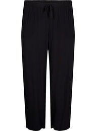 Rennot viskoosihousut printillä, Musta