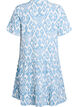 Lyhyt A-linjainen mekko puuvillamusliinista, Vanilja, Packshot image number 1