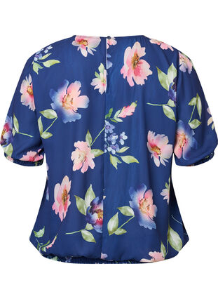 Kukkakuvioinen pusero, jossa on rypytys, Blueprint Flower AOP, Packshot image number 1