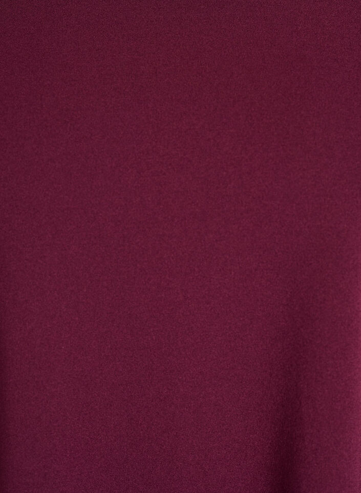 Lyhyt A-linjainen mekko 3/4-hihoilla, Punainen, Packshot image number 2