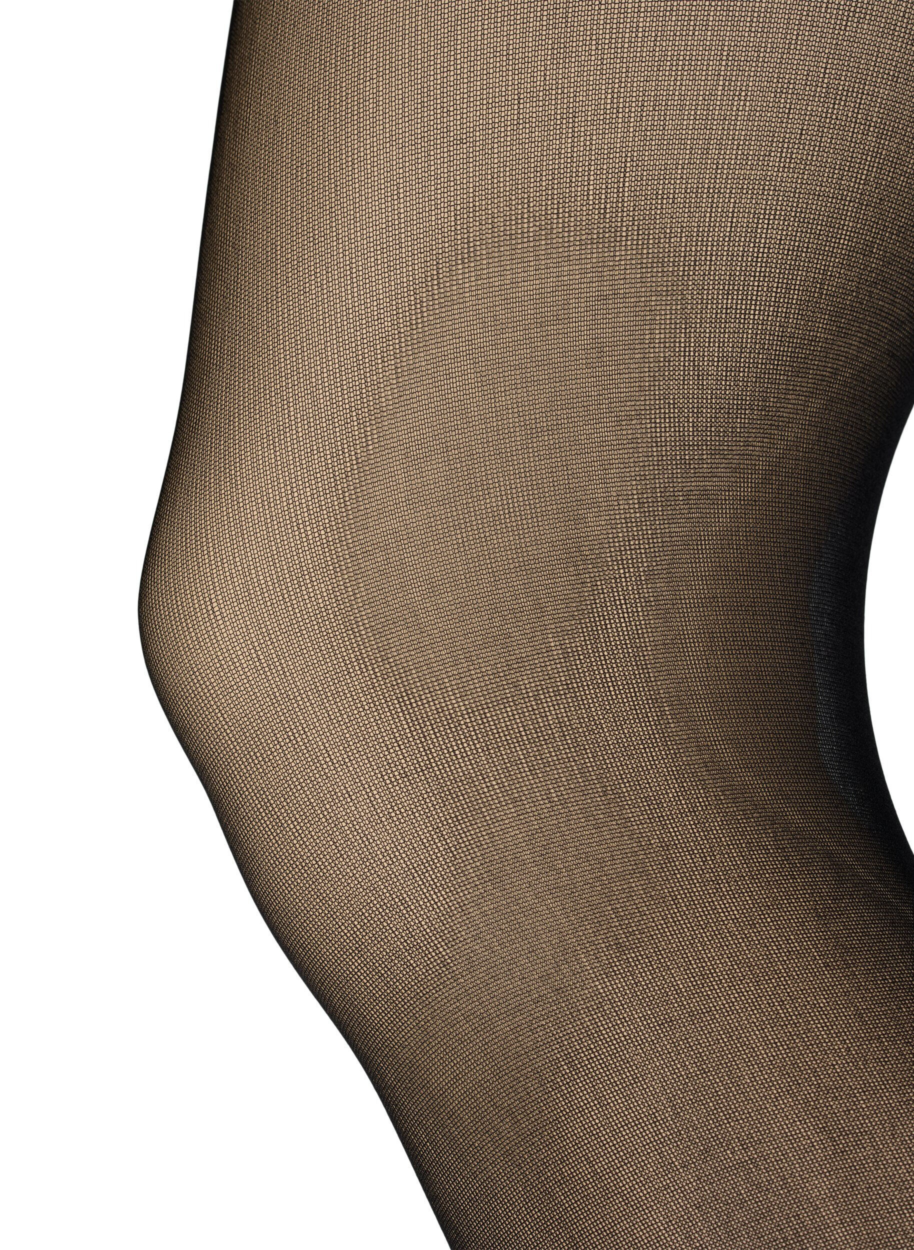 ZizziSukkahousut 40 denieri&auml; push up -efektill&auml;, Musta, Packshot image number 1