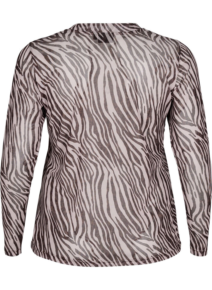 Mesh-toppi seeprakuosilla, Musta, Packshot image number 1