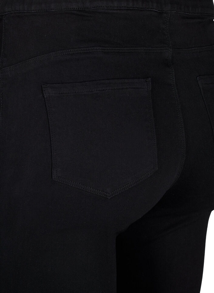 Korkeavy&ouml;t&auml;r&ouml;iset jeggingsit, Musta, Packshot image number 3