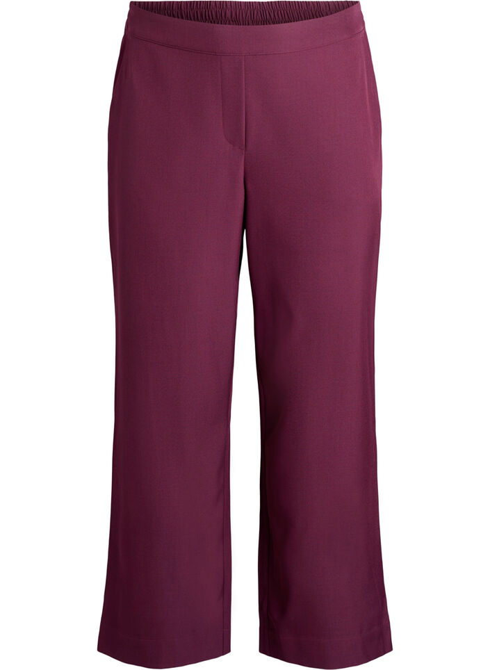Rento housut taskuilla, Tumma Bordeaux, Packshot image number 0