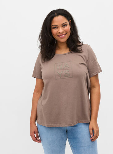 Lyhythihainen puuvillainen t-paita printillä , Falcon WAYS, Model image number 0