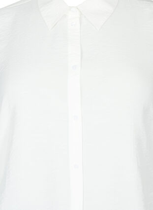 Viskoosipaita röyhelöllä, Bright White, Packshot image number 2