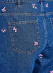 Kirjailut denimshortsit, Sininen, Packshot image number 3