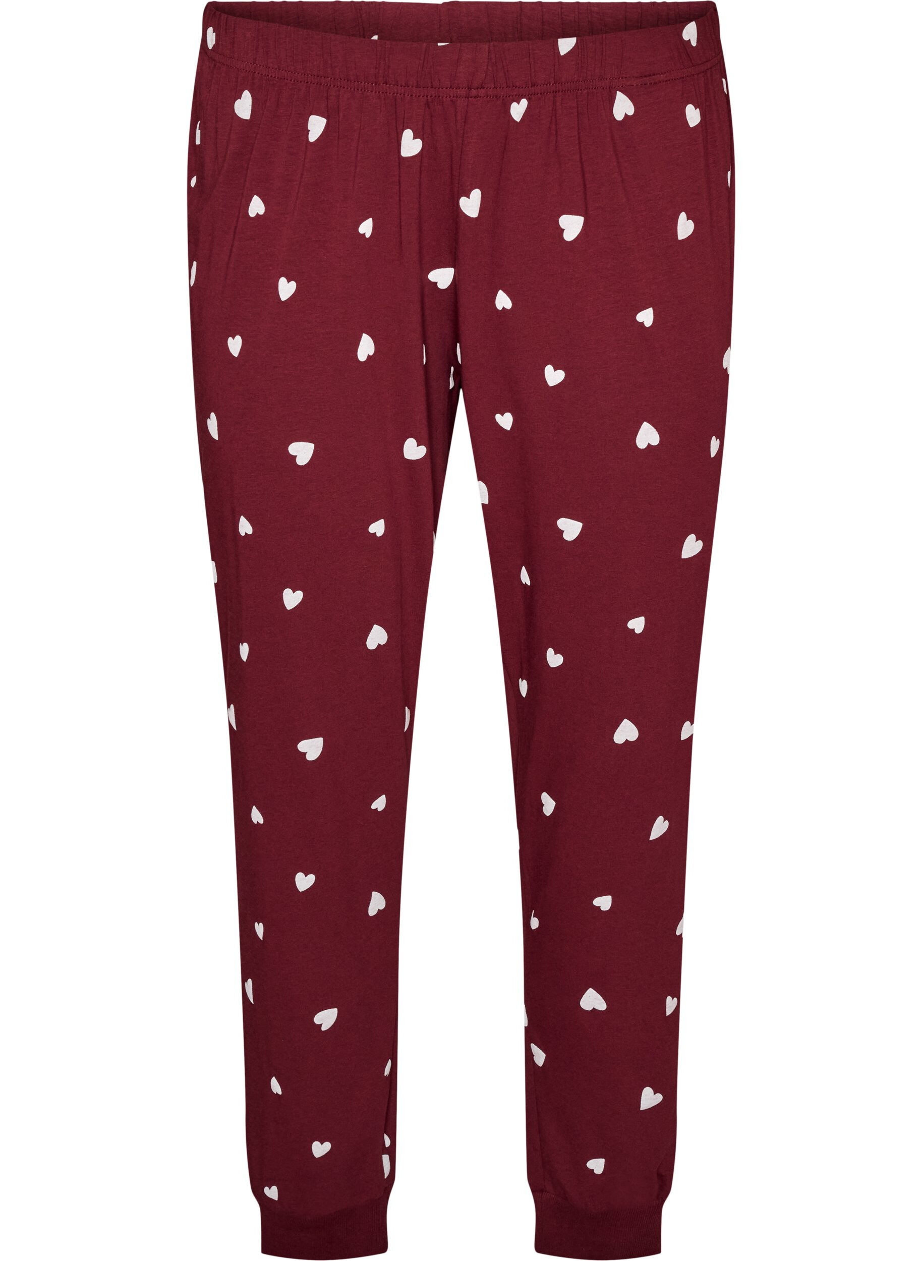 ZizziPainetut pyjamahousut, Punainen, Packshot image number 0