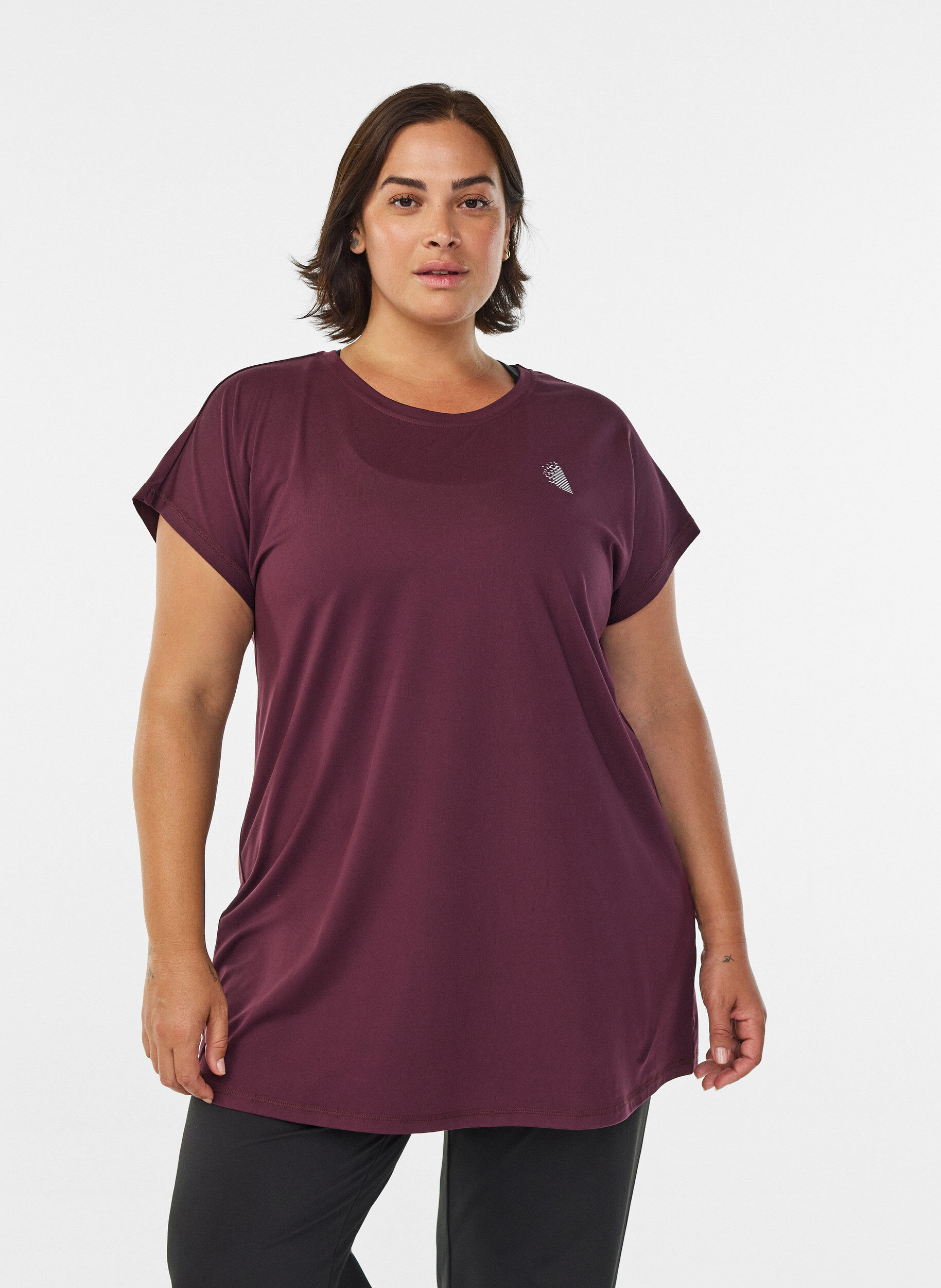 Pitk&auml; treeni-T-paita, Punainen, Model