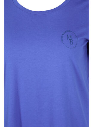 Lyhythihainen t-paita pyöreällä pääntiellä, Dazzling Blue MB, Packshot image number 2