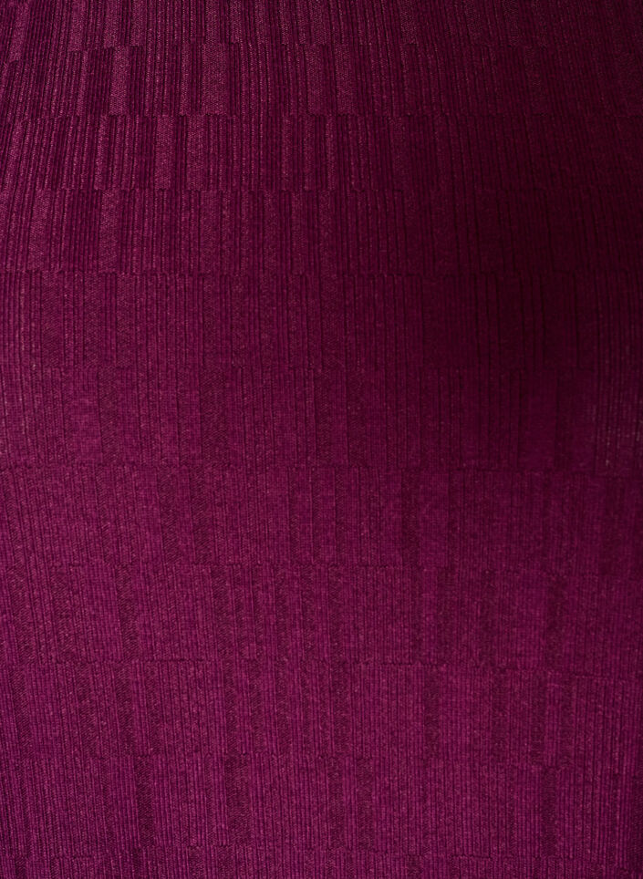 Pusero tekstuurilla ja 3/4-hihoilla, Violetti, Packshot image number 2