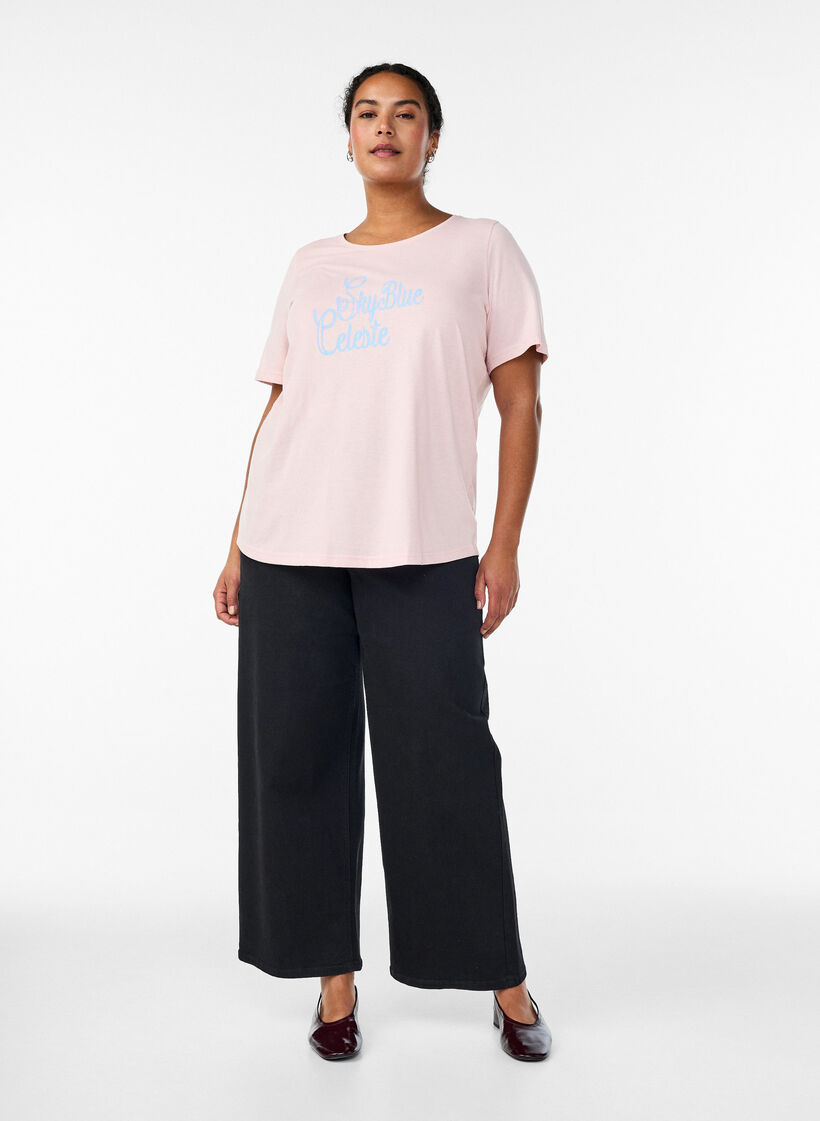 T-paita printill&auml;, Punainen, Model image number 1