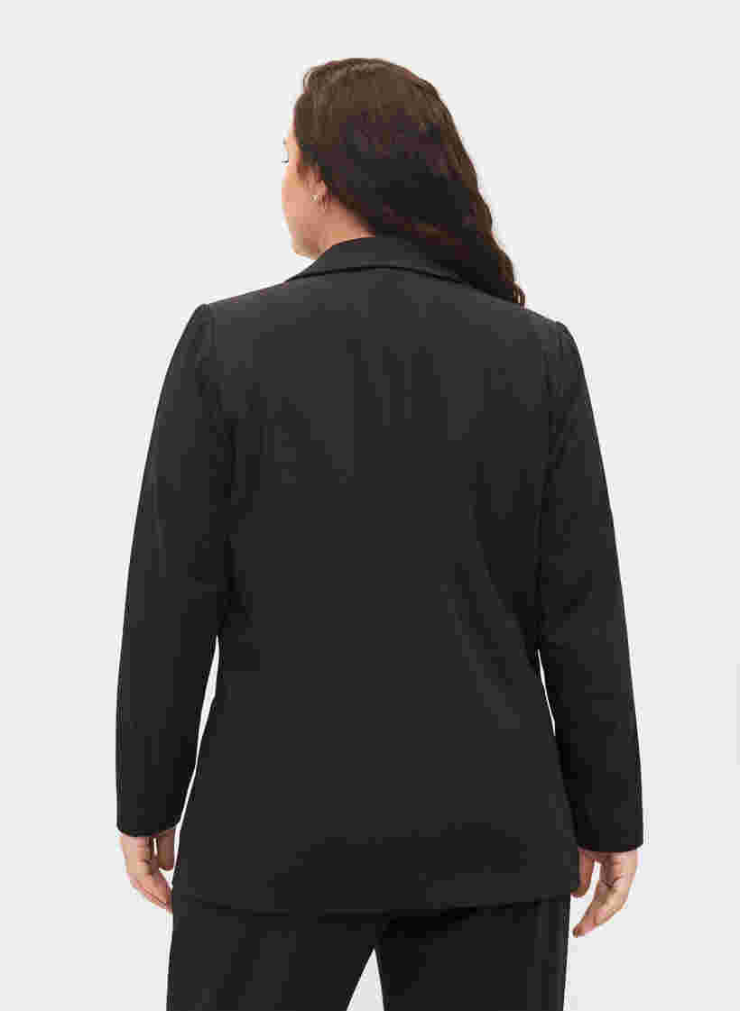 Klassinen bleiseri taskuilla, Black, Model image number 1