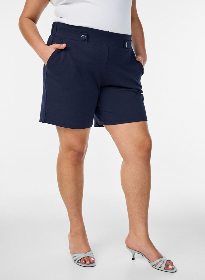 V&auml;lj&auml;t shortsit taskuilla, Sininen, Model image number 3