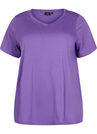 Lyhythihainen t-paita A-mallissa, Deep Lavender, Packshot image number 0