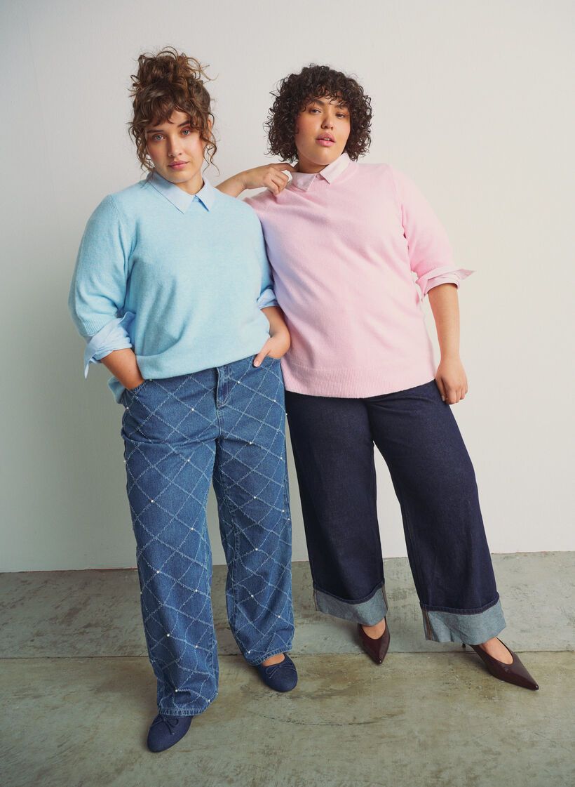 Neulepusero lyhyillä hihoilla, Sininen, Image