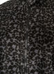 Fleece-takki leopardikuosilla ja korkealla kauluksella, Musta, Packshot image number 2