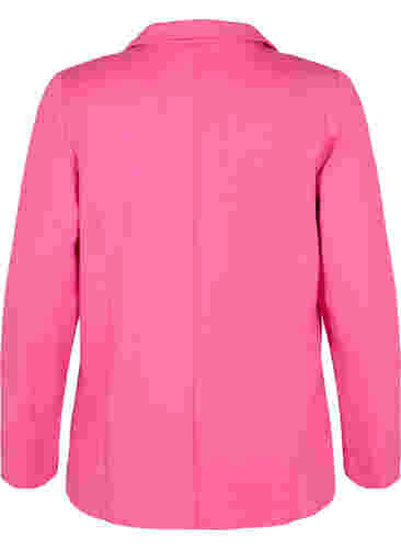 Yksinkertainen bleiseri napeilla ja koristetaskuilla , Shocking Pink, Packshot image number 1