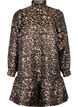 Lyhyt jacquard-mekko leopardikuviolla, Brown Leo AOP, Packshot image number 0