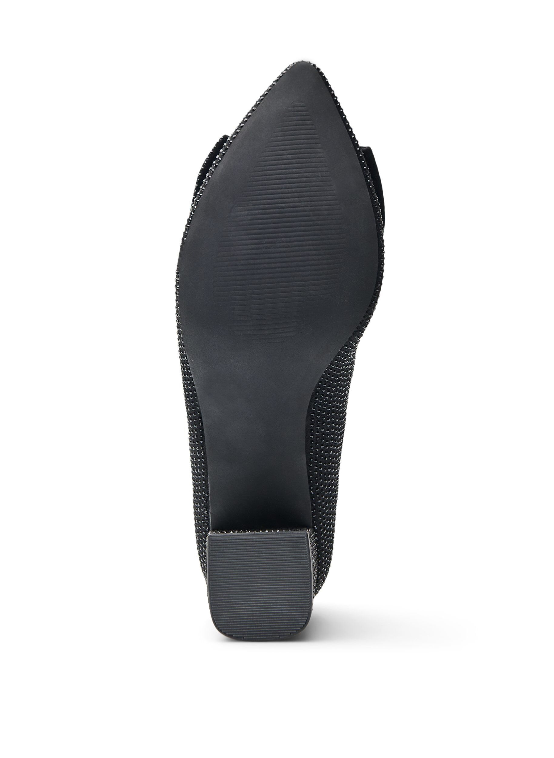 Zizzi Leve&auml;lestiset - Avokkaat rusetilla ja strassikivill&auml;, Musta, Packshot image number 5