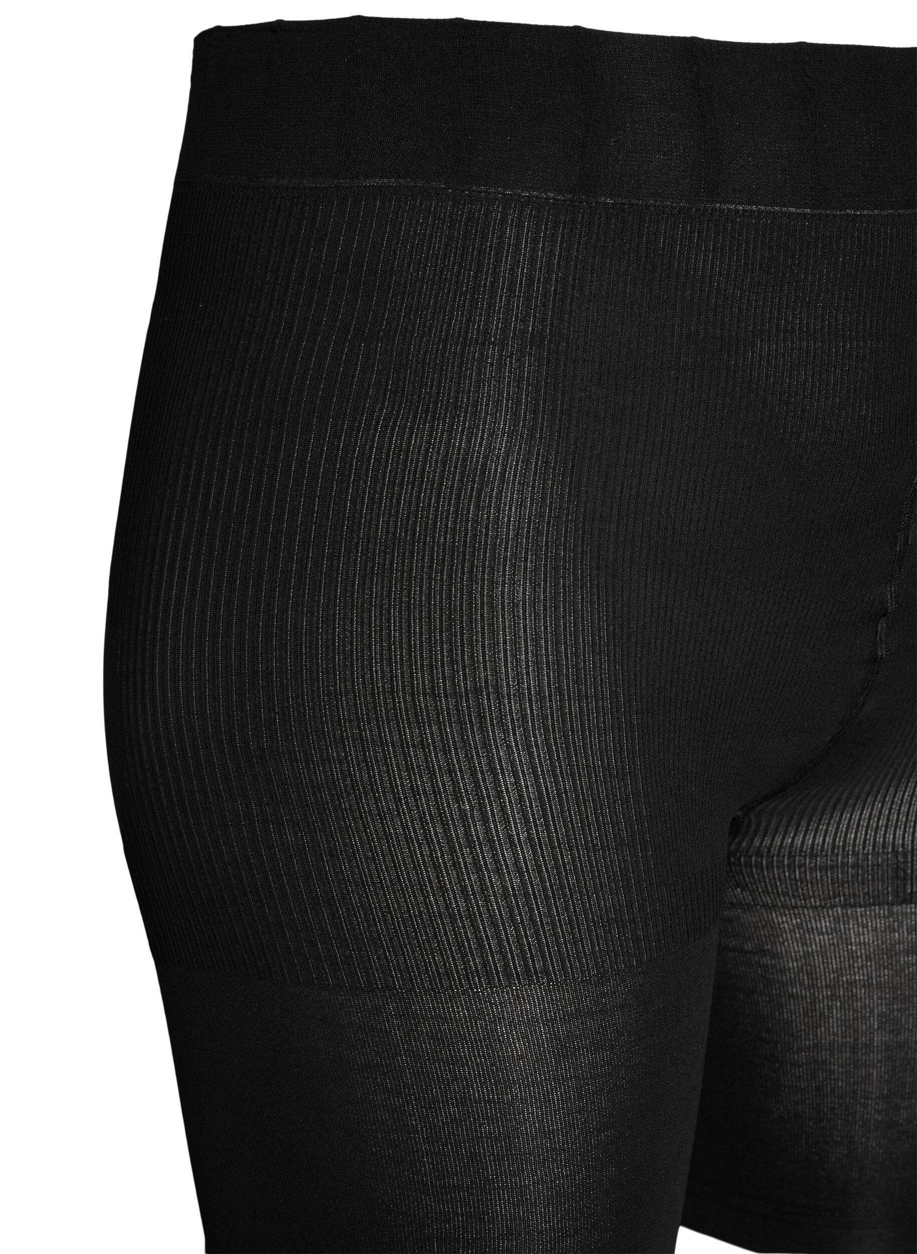 Zizzi2 kpl push-up -shortsit 60 denierill&auml; ja muotoilevalla vaikutuksella, Musta, Packshot image number 2