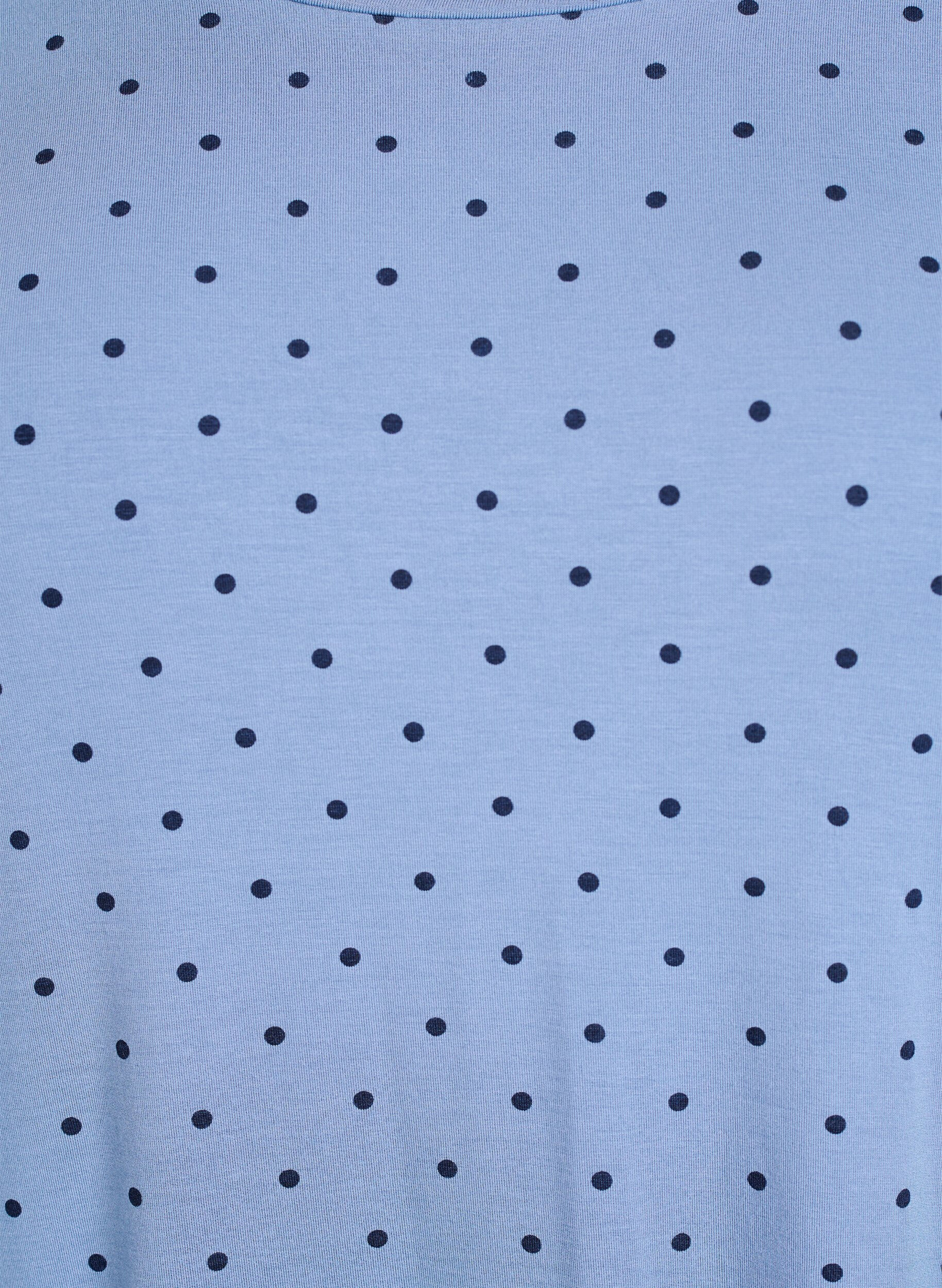 Zizzi Y&ouml;pusero modaalista pitkill&auml; hihoilla, Sininen, Packshot image number 2