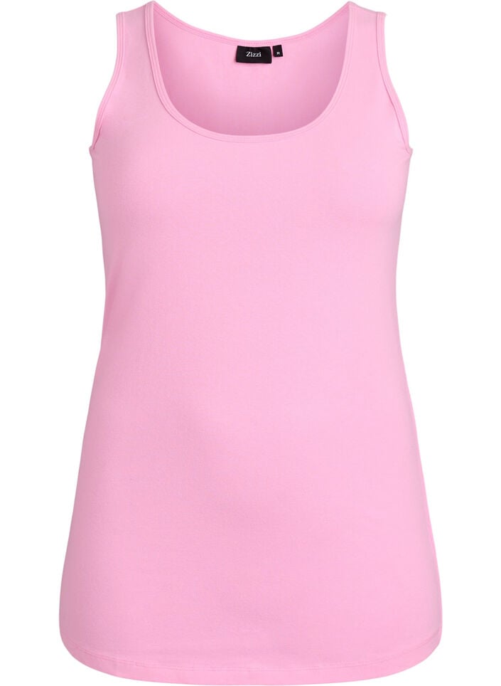 Yksiv&auml;rinen perus paita puuvillasta, Vaaleanpunainen, Packshot image number 0