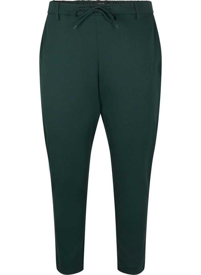 Cropped Maddison-housut, Vihre&auml;, Packshot image number 0
