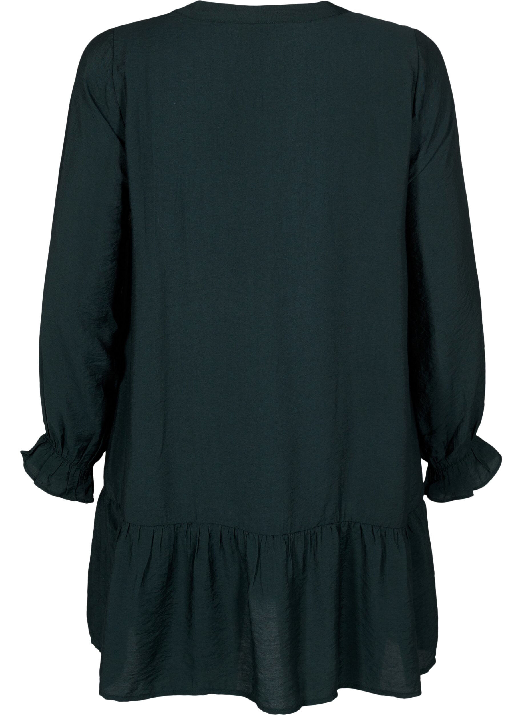 Zizzi Lyhyt mekko tikkauksilla ja napeilla, Scarab, Packshot image number 1