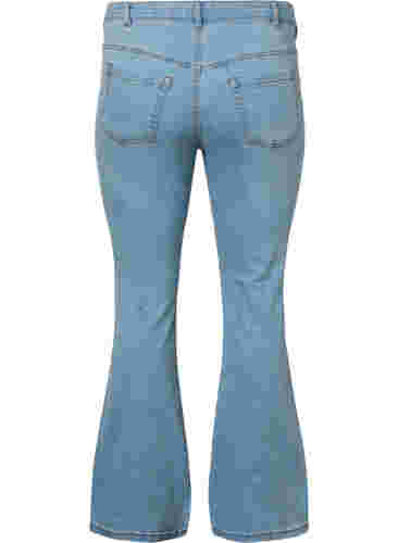 Korkeavyötäröiset Ellen bootcut-farkut, Ex Lgt Blue, Packshot image number 1