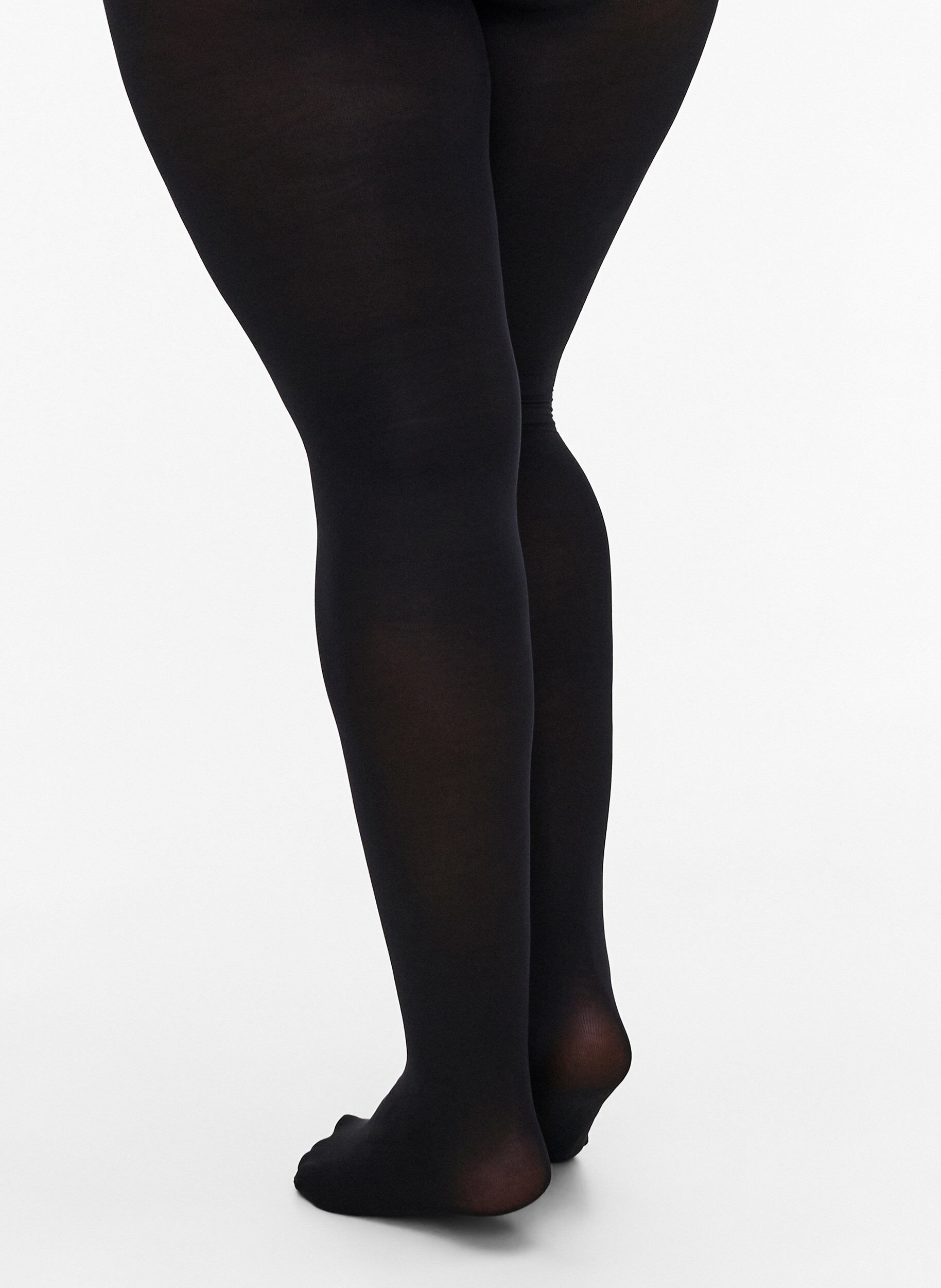 Zizzi2 kpl 100 denierin sukkahousuja, Musta, Model image number 1