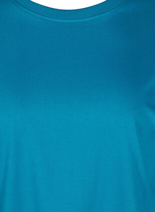 Lyhythihainen puuvillainen t-paita , Fjord Blue, Packshot image number 2