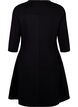A-mallinen mekko 3/4-pituisilla hihoilla, Musta, Packshot image number 1