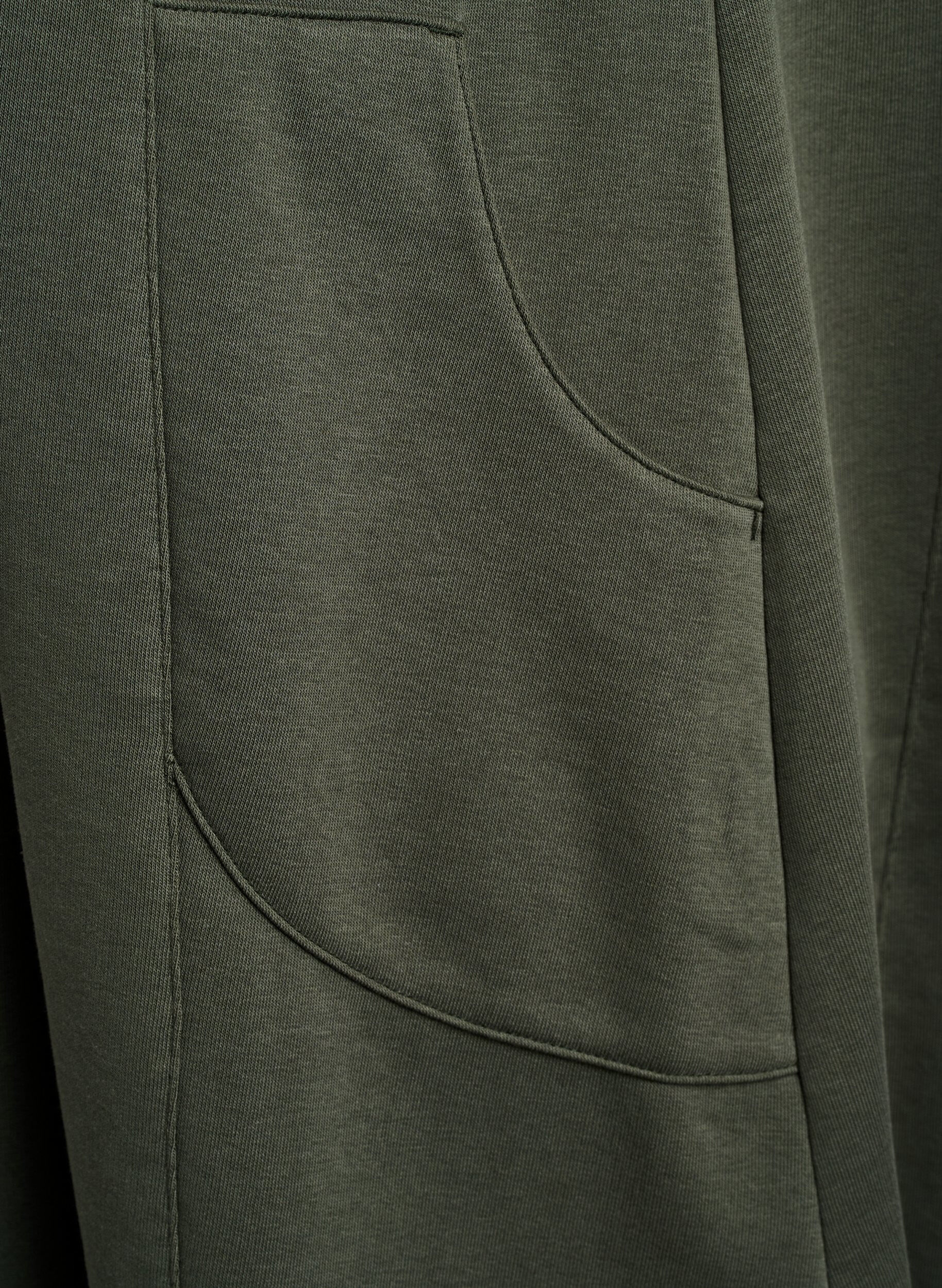 Zizzi Jerseymekko lyhyill&auml; hihoilla ja taskuilla, Vihre&auml;, Packshot image number 3