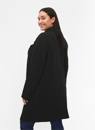 FLASH - Pitkä takki taskuilla, Black, Model image number 1