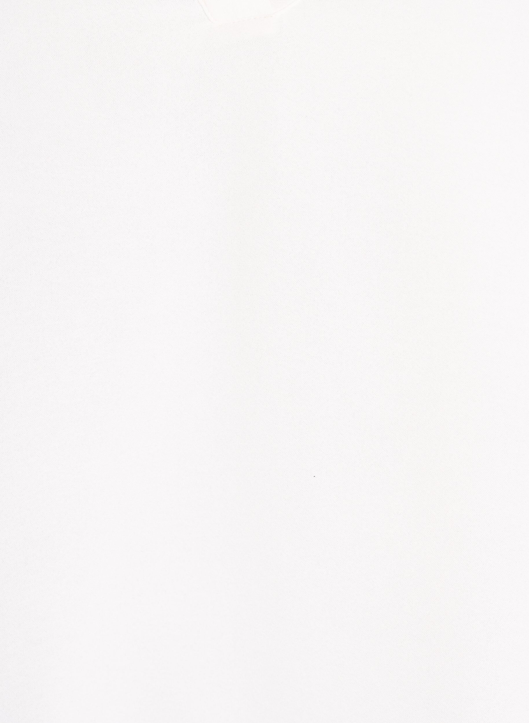 Zizzi Pusero smock-kalvosimilla ja v-p&auml;&auml;ntiell&auml;, Vanilja, Packshot image number 2