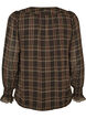 Ruudullinen pusero r&ouml;yhel&ouml;yksityiskohdilla, Vihre&auml;, Packshot image number 1