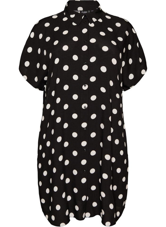 V&auml;lj&auml; pitk&auml; paita viskoosista, Vanilja, Packshot image number 0