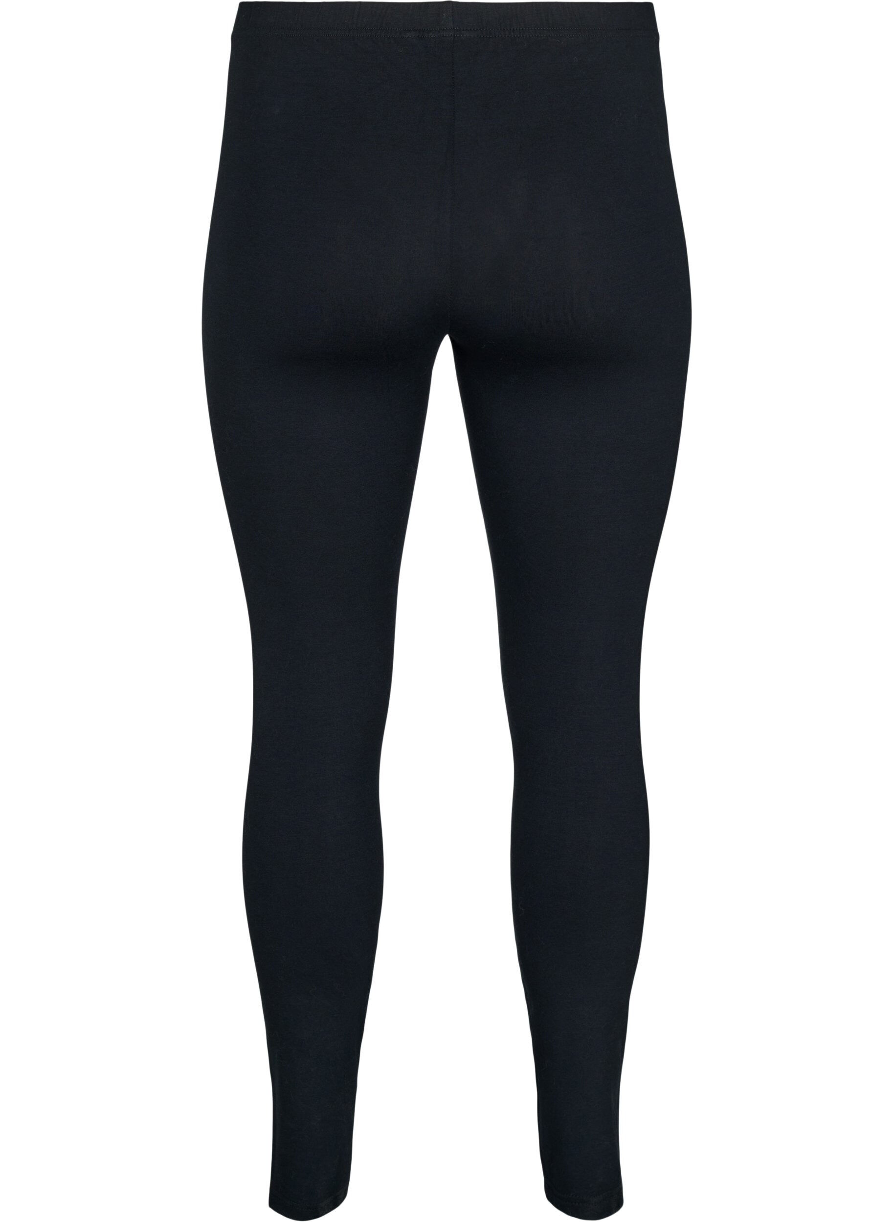 ZizziPerusleggingsit extrapitk&auml;ll&auml; lahkeella, Musta, Packshot image number 1