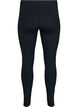 Perusleggingsit extrapitk&auml;ll&auml; lahkeella, Musta, Packshot image number 1