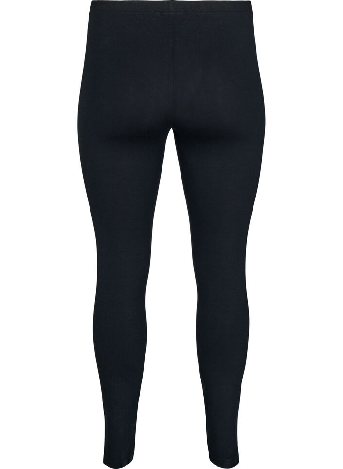 Perusleggingsit extrapitk&auml;ll&auml; lahkeella, Musta, Packshot image number 1