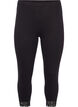 3/4-pituiset basic leggingsit pitsireunuksella, Black, Packshot image number 0