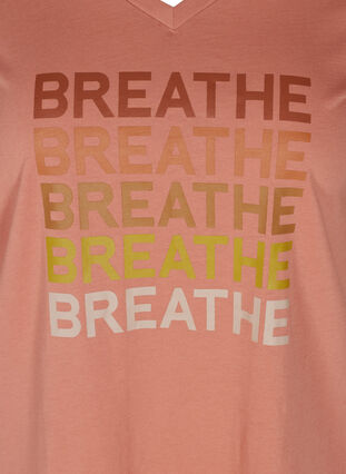 T-paita printillä, Canyon Rose BREATHE , Packshot image number 2