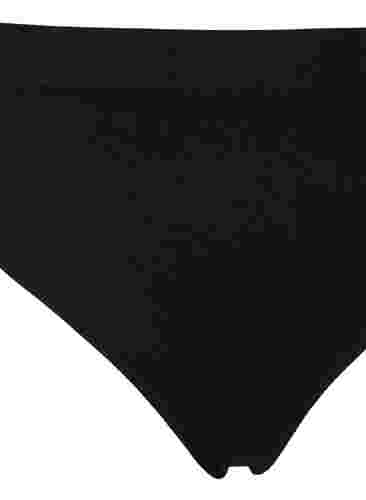 2 kpl perusstringejä normaalilla vyötäröllä, Black, Packshot image number 2