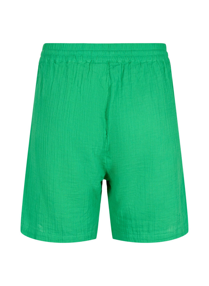 Puuvillamusliinishortsit taskuilla, Jolly Green, Packshot image number 1